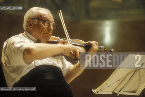 Rome, 1995. Violinist Isaac Stern / Roma, 1995. Il violinista Isaac Stern - ©Marcello Mencarini/Rosebud2