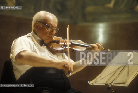 Rome, 1995. Violinist Isaac Stern / Roma, 1995. Il violinista Isaac Stern - ©Marcello Mencarini/Rosebud2