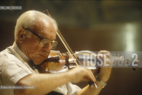 Rome, 1995. Violinist Isaac Stern / Roma, 1995. Il violinista Isaac Stern - ©Marcello Mencarini/Rosebud2