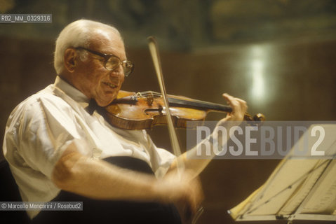 Rome, 1995. Violinist Isaac Stern / Roma, 1995. Il violinista Isaac Stern - ©Marcello Mencarini/Rosebud2