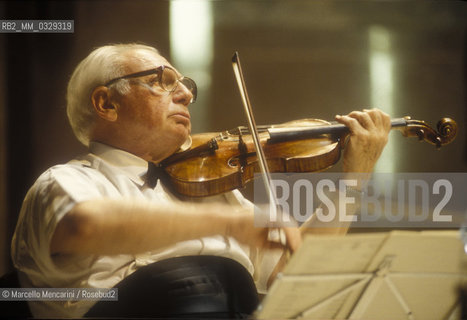 Rome, 1995. Violinist Isaac Stern / Roma, 1995. Il violinista Isaac Stern - ©Marcello Mencarini/Rosebud2