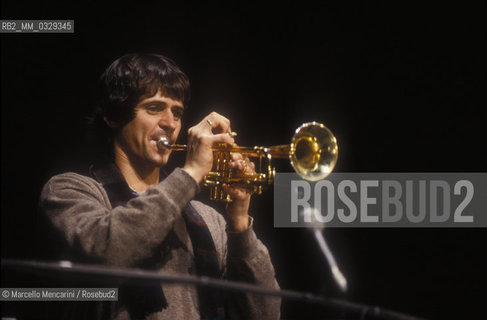 Venice, 1989. German trumpeter Markus Stockhausen / Venezia, 1989. Il trombettista Markus Stockhausen - ©Marcello Mencarini/Rosebud2