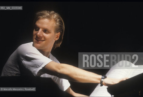 Venice, 1989. German composer Simon Stockhausen / Venezia, 1989. Il compositore Simon Stockhausen - ©Marcello Mencarini/Rosebud2