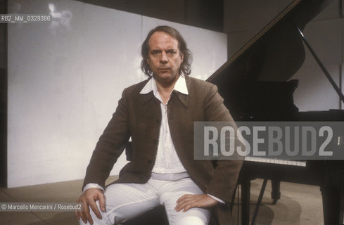 Rome, 1980. German composer Karlheinz Stockhausen during a workshop / Roma, 1980. Il compositore Karlheinz Stockhausen durante una lezione - ©Marcello Mencarini/Rosebud2