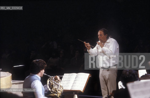 Venice, 1982. German composer Karlheinz Stockhausen / Venezia, 1982. Il compositore Karlheinz Stockhausen - ©Marcello Mencarini/Rosebud2