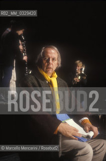 Venice, 1989. German composer Karlheinz Stockhausen / Venezia, 1989. Il compositore Karlheinz Stockhausen - ©Marcello Mencarini/Rosebud2