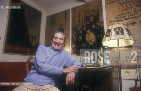 Rome, about 1984. Italian actor Paolo Stoppa / Roma, 1984 circa. Lattore Paolo Stoppa - ©Marcello Mencarini/Rosebud2