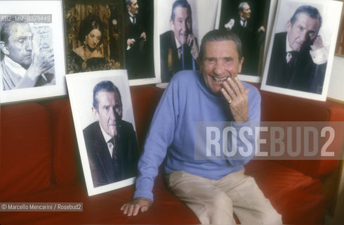 Rome, about 1984. Italian actor Paolo Stoppa / Roma, 1984 circa. Lattore Paolo Stoppa - ©Marcello Mencarini/Rosebud2