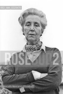 Rome, 1980. Italian writer Lidia Storoni Mazzolani / Roma, 1980. La scrittrice Lidia Storoni Mazzolani - ©Marcello Mencarini/Rosebud2