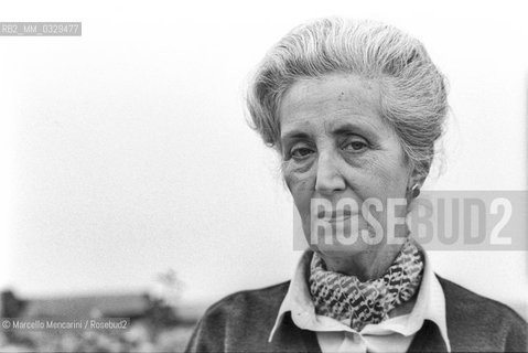 Rome, 1980. Italian writer Lidia Storoni Mazzolani / Roma, 1980. La scrittrice Lidia Storoni Mazzolani - ©Marcello Mencarini/Rosebud2