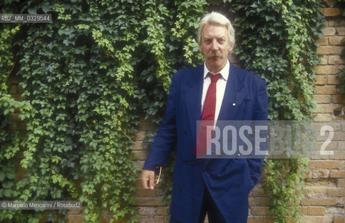 Venice Lido, Venice Film Festival 1986. Canadian actor Donald Sutherland / Lido di Venezia, Mostra del Cinema di Venezia 1986. Lattore Donald Sutherland - ©Marcello Mencarini/Rosebud2