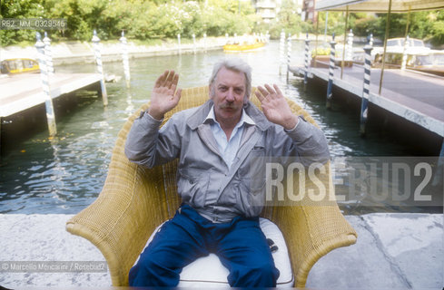 Venice Lido, Venice Film Festival 1986. Canadian actor Donald Sutherland / Lido di Venezia, Mostra del Cinema di Venezia 1986. Lattore Donald Sutherland - ©Marcello Mencarini/Rosebud2