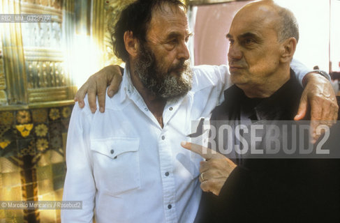 Venice Art Biennale 1999. Biennale Artistic Director Harald Szemann / Biennale Arte di Venezia 1999. Il direttore artistico della Biennale Harald Szeemann e larchitetto Massimiliano Fuksas - ©Marcello Mencarini/Rosebud2