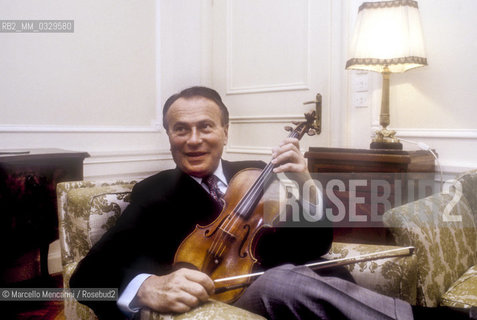 Polish violinist Henryk Szeryng, about 1985 / Il violinista Henryk Szeryng, 1985 circa - ©Marcello Mencarini/Rosebud2