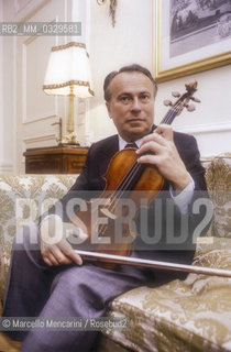 Polish violinist Henryk Szeryng, about 1985 / Il violinista Henryk Szeryng, 1985 circa - ©Marcello Mencarini/Rosebud2