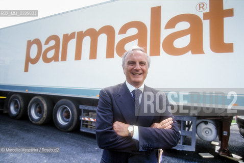 Italian businessman Calisto Tanzi founder an d CEO of company Parmalat, 2000 / Calisto Tanzi, fondatore e amministratore delegato di Parmalat, 2000 - ©Marcello Mencarini/Rosebud2