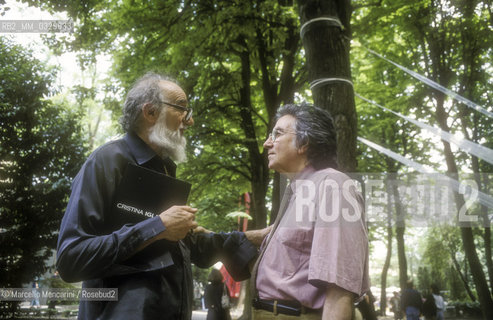 Venice Art Biennale 1993. Artists Emilio Vedova and Antoni Tàpies / Biennale Arte di Venezia 1993. Gli artisti Emilio Vedova e Antoni Tàpies - ©Marcello Mencarini/Rosebud2