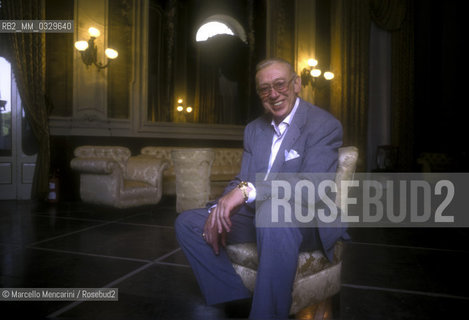 Salerno, 1995. German actor Horst Tappert, famous as Inspector Derrick / Salerno, 1995. Lattore Horst Tappert, famoso nel ruolo dellispettore Derrick - ©Marcello Mencarini/Rosebud2