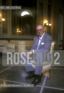 Salerno, 1995. German actor Horst Tappert, famous as Inspector Derrick / Salerno, 1995. Lattore Horst Tappert, famoso nel ruolo dellispettore Derrick - ©Marcello Mencarini/Rosebud2