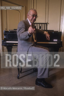 Salerno, 1995. German actor Horst Tappert, famous as Inspector Derrick / Salerno, 1995. Lattore Horst Tappert, famoso nel ruolo dellispettore Derrick - ©Marcello Mencarini/Rosebud2