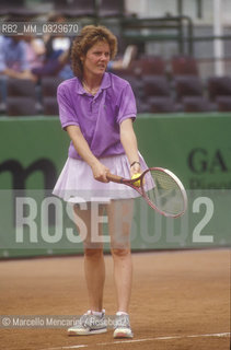 Rome, 1989. French tennis player Nathalie Tauziat / Roma, 1989. La tennista francese Nathalie Tauziat - ©Marcello Mencarini/Rosebud2