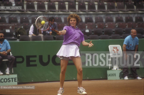 Rome, 1989. French tennis player Nathalie Tauziat / Roma, 1989. La tennista francese Nathalie Tauziat - ©Marcello Mencarini/Rosebud2