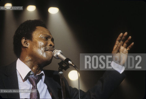 American blues singer Sam Taylor, about 1980 / Il cantante blues Sam Taylor, 1980 circa - ©Marcello Mencarini/Rosebud2