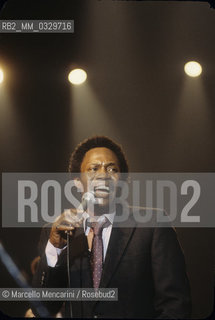 American blues singer Sam Taylor, about 1980 / Il cantante blues Sam Taylor, 1980 circa - ©Marcello Mencarini/Rosebud2