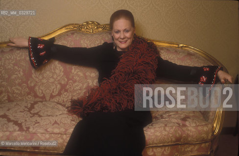 Milan, 1992. Italian soprano Renata Tebaldi in her house / Milano, 1992. Il soprano Renata Tebaldi nella sua casa - ©Marcello Mencarini/Rosebud2