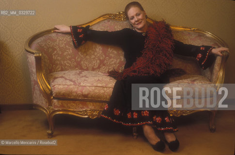 Milan, 1992. Italian soprano Renata Tebaldi in her house / Milano, 1992. Il soprano Renata Tebaldi nella sua casa - ©Marcello Mencarini/Rosebud2