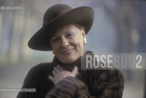 Milan, 1992. Italian soprano Renata Tebaldi / Milano, 1992. Il soprano Renata Tebaldi - ©Marcello Mencarini/Rosebud2