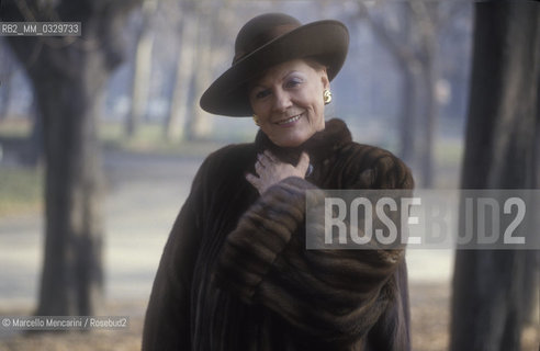 Milan, 1992. Italian soprano Renata Tebaldi / Milano, 1992. Il soprano Renata Tebaldi - ©Marcello Mencarini/Rosebud2