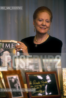 Milan, 1995. Italian soprano Renata Tebaldi in her house / Milano, 1995. Il soprano Renata Tebaldi nella sua casa - ©Marcello Mencarini/Rosebud2