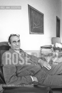 Rome, 1981. Italian biologist Giorgio Tecce / Roma, 1981. Il biologo Giorgio Tecce - ©Marcello Mencarini/Rosebud2