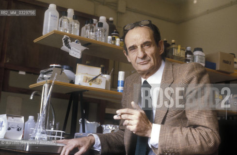 Rome, 1981. Italian biologist Giorgio Tecce / Roma, 1981. Il biologo Giorgio Tecce - ©Marcello Mencarini/Rosebud2