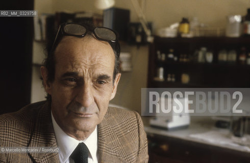 Rome, 1981. Italian biologist Giorgio Tecce / Roma, 1981. Il biologo Giorgio Tecce - ©Marcello Mencarini/Rosebud2