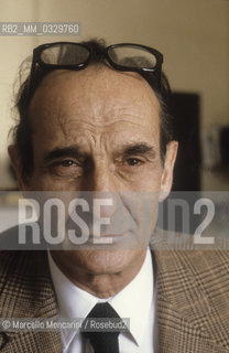 Rome, 1981. Italian biologist Giorgio Tecce / Roma, 1981. Il biologo Giorgio Tecce - ©Marcello Mencarini/Rosebud2