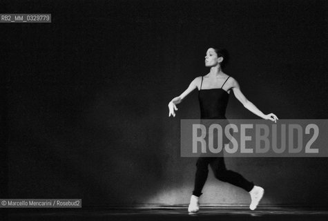 Italian dancer Elisabetta Terabust performing (1982) / La ballerina Elisabetta Terabust mentre danza (1982) - ©Marcello Mencarini/Rosebud2