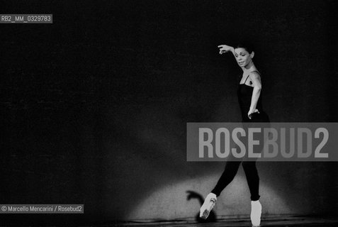 Italian dancer Elisabetta Terabust performing (1982) / La ballerina Elisabetta Terabust mentre danza (1982) - ©Marcello Mencarini/Rosebud2