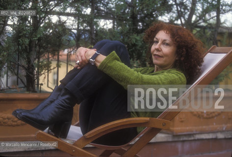 Rome, 1988. French-American writer Catherine Texier / Roma, 1998. La scrittrice Catherine Texier - ©Marcello Mencarini/Rosebud2