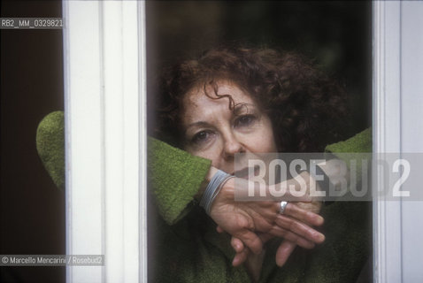 Rome, 1988. French-American writer Catherine Texier / Roma, 1998. La scrittrice Catherine Texier - ©Marcello Mencarini/Rosebud2