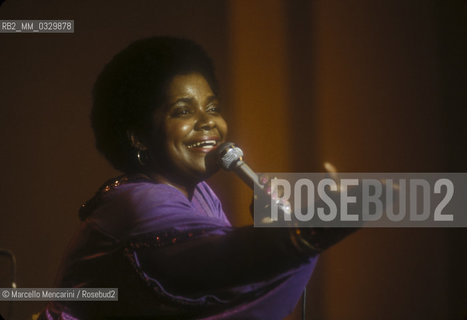 American soul singer Carla Thomas, about 1985 / La cantante soul Carla Thomas, 1985 circa - ©Marcello Mencarini/Rosebud2