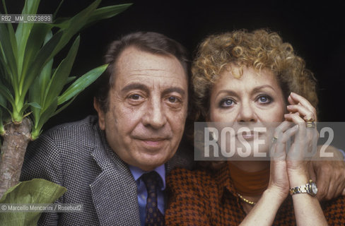 Rome, about 1985. Actors Aroldo Tieri and Giuliana Lojodice / Roma, 1985 circa. Gli attori Aroldo Tieri e Giuliana Lojodice - ©Marcello Mencarini/Rosebud2