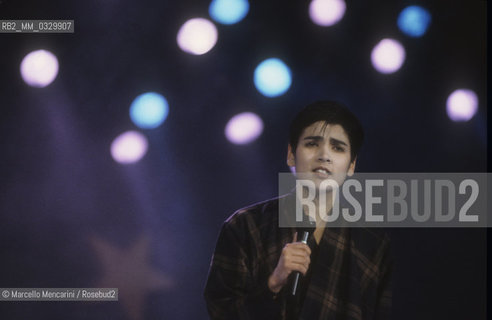 Sanremo Music Festival 1991. British singer-songwriter Tanita Tikaram / Festival di Sannremo 1991. La cantante Tanita Tikaram - ©Marcello Mencarini/Rosebud2