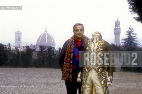 Florence, 1986. Italian costume designer Umberto Tirelli / Firenze, 1986. Il costumista Umberto Tirelli - ©Marcello Mencarini/Rosebud2