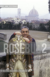 Florence, 1986. Italian costume designer Umberto Tirelli / Firenze, 1986. Il costumista Umberto Tirelli - ©Marcello Mencarini/Rosebud2