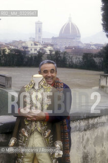 Florence, 1986. Italian costume designer Umberto Tirelli / Firenze, 1986. Il costumista Umberto Tirelli - ©Marcello Mencarini/Rosebud2