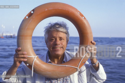 Venice Lido, Venice Film Festival 1990. Italian comedian Lino Toffolo /Lido di Venezia, Mostra del Cinema di Venezia 1990. Lattore comico Lino Toffolo - ©Marcello Mencarini/Rosebud2