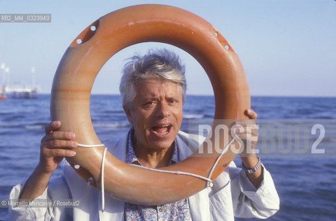 Venice Lido, Venice Film Festival 1990. Italian comedian Lino Toffolo /Lido di Venezia, Mostra del Cinema di Venezia 1990. Lattore comico Lino Toffolo - ©Marcello Mencarini/Rosebud2