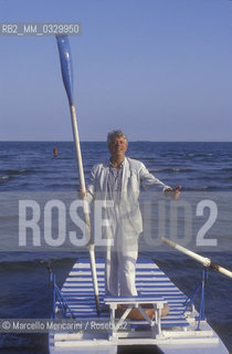 Venice Lido, Venice Film Festival 1990. Italian comedian Lino Toffolo /Lido di Venezia, Mostra del Cinema di Venezia 1990. Lattore comico Lino Toffolo - ©Marcello Mencarini/Rosebud2